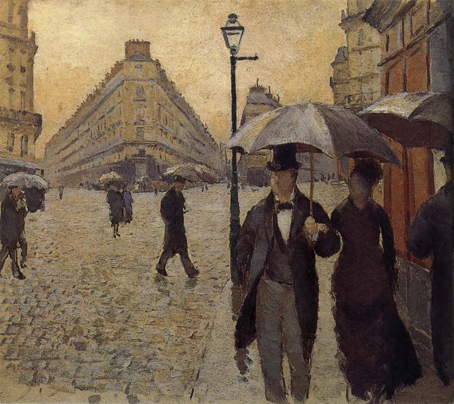 Study of the raining at Paris street